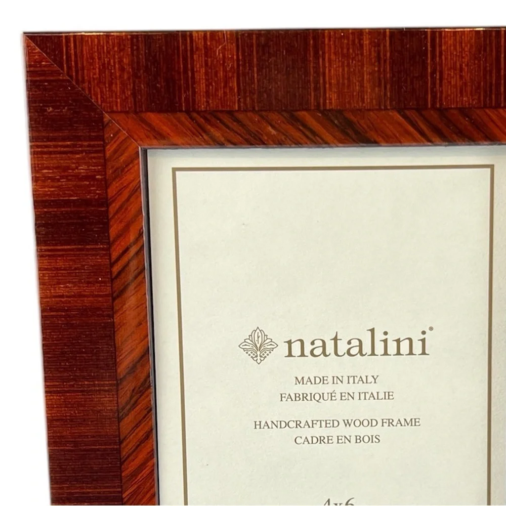 Natalini - ‘Browns’ Wood Picture Frame. 4” x 6”. NWT.